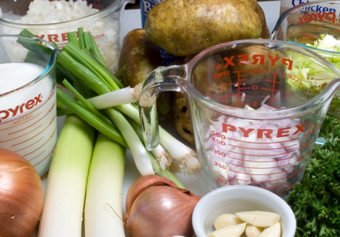 Basic Little Potato & Five Onion Soup   