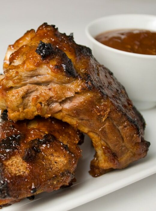 LunaCafe's Grilled Baby Back Ribs with Garlic-Ginger BBQ Glaze