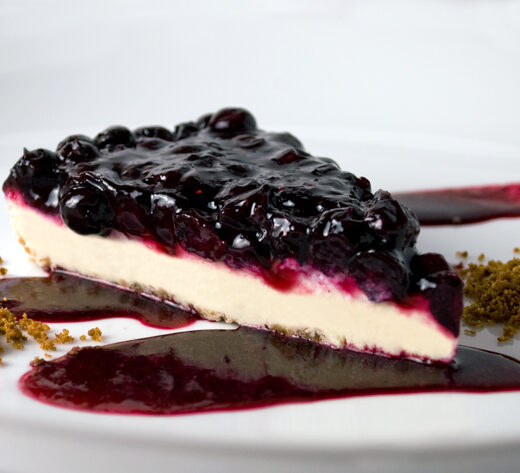 Blueberry, Lime & Rose Petal Cheesecake | LunaCafe