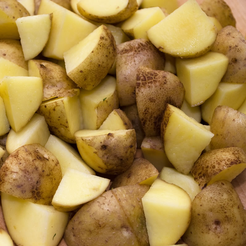 Cubed Yellow Finn Potatoes