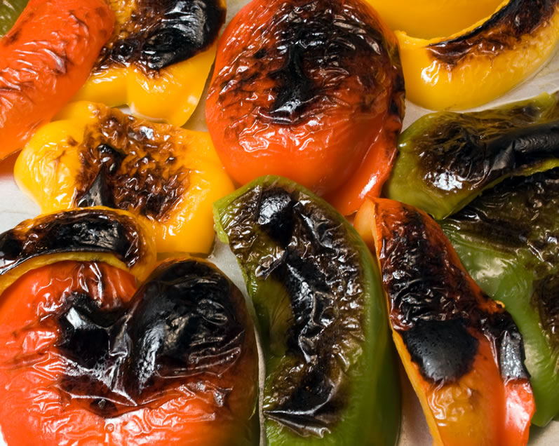 Roasting Peppers Step-By-Step | LunaCafe