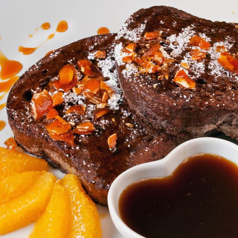Bittersweet Chocolate Orange French Toast for Lovers  