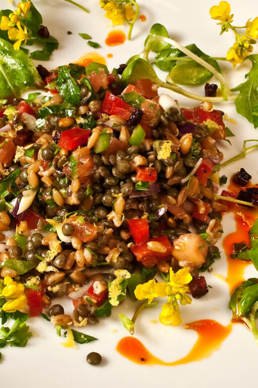 Northwest Early Spring Farro & Lentil Salad | LunaCafe