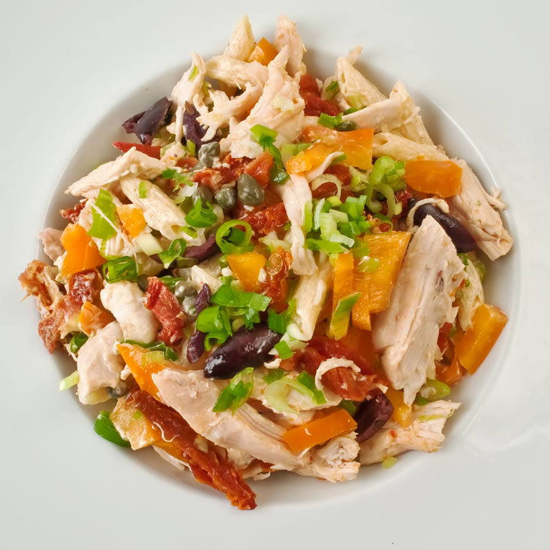 Spicy Penne & Chicken Salad with Chipotle Lime Dressing