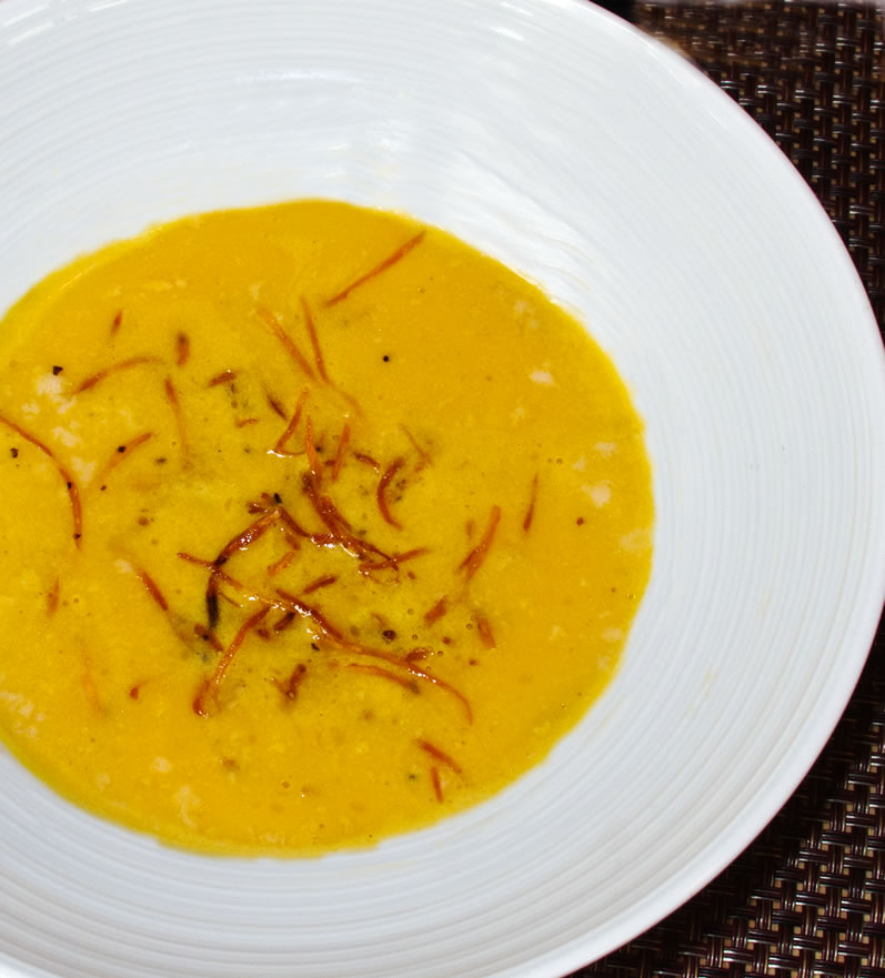 Winter Squash Soup Boston: North 26's Bisque of Red Kuri Squash with Coconut Milk, Chiles & Ginger