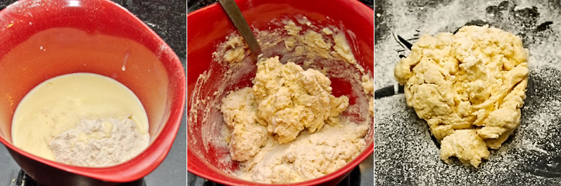 Making scone dough