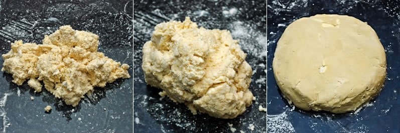 Forming scone dough
