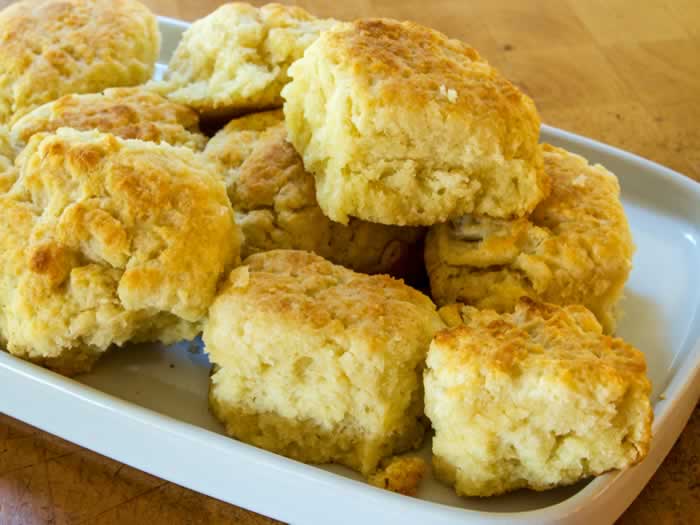 Grandma Mary's Heavenly Light Buttermilk Skillet Biscuits | LunaCafe