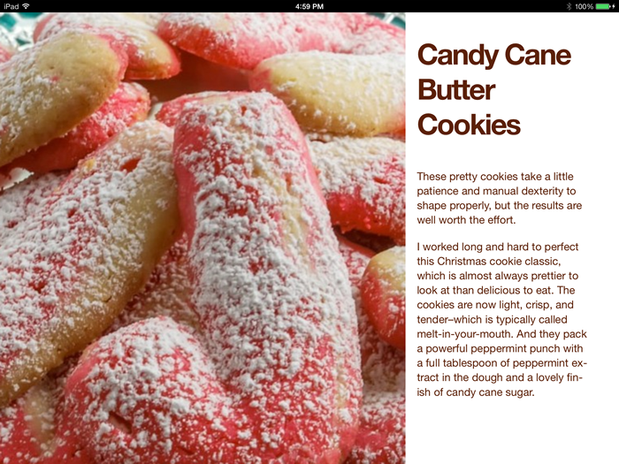 Candy Cane Butter Cookies
