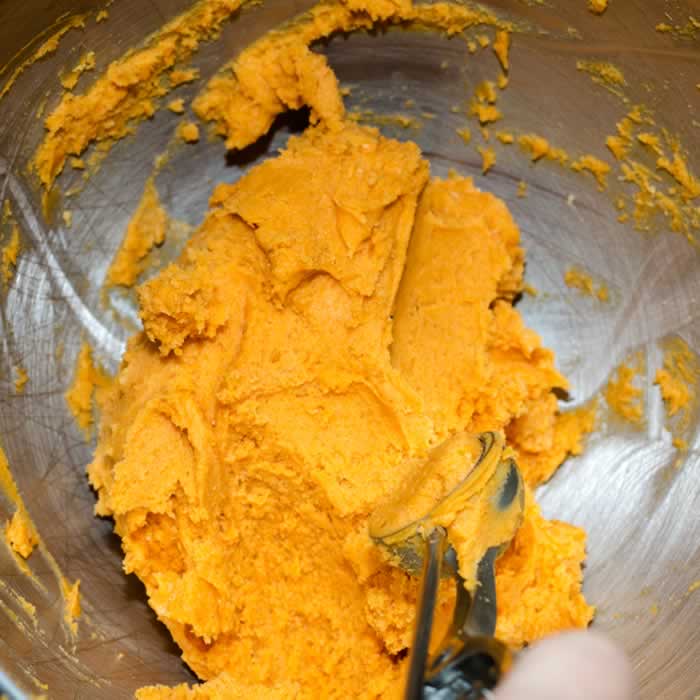 Shaping Spiced Orange Pumpkin Cookies      