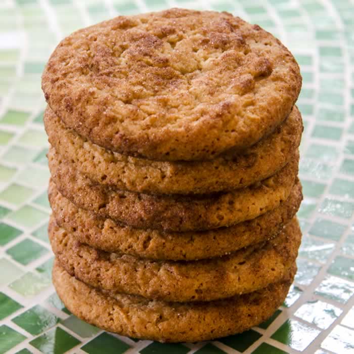 Stack of Super Chewy Snickerdoodles
