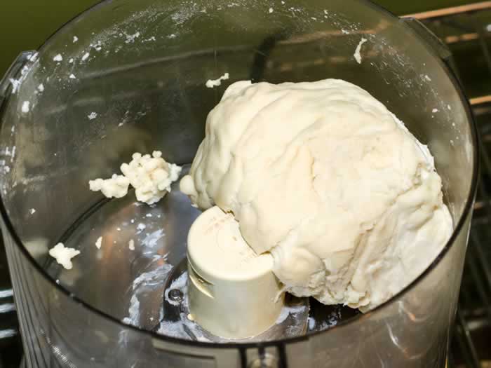 Making Potsticker Dough in Processor