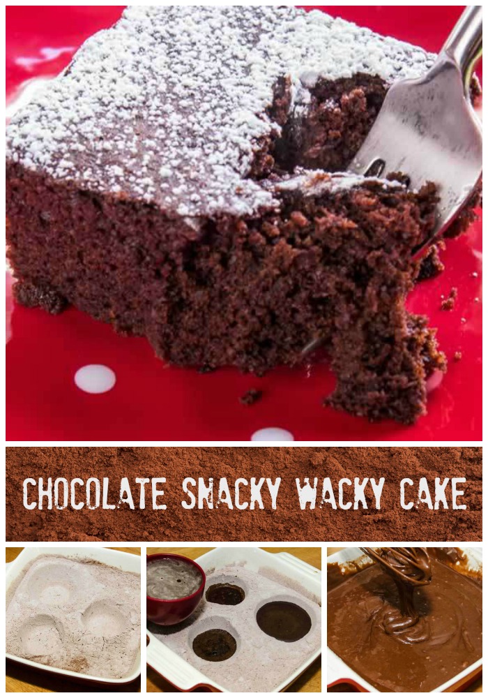 Chocolate Snacky Wacky Cake