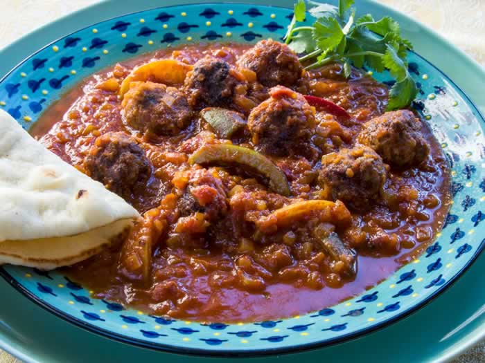  Moroccan Kefta Tagine (Spicy Meatballs with Tunisian Tomato Sauce, Olives & Preserved Lemon)