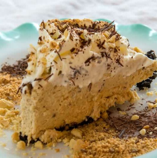 Ought to Be Illegal Butterfinger Pie (No Bake)