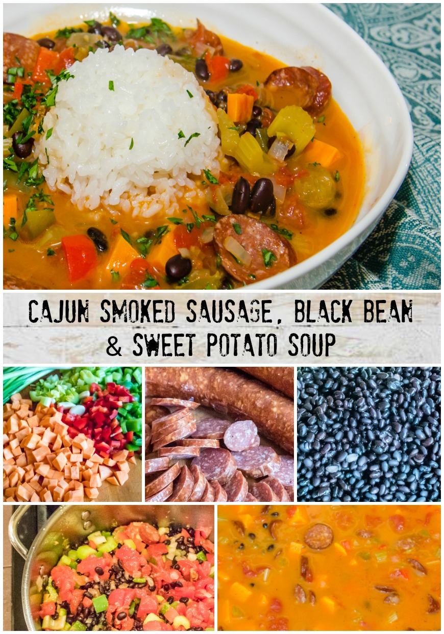 Cajun Smoked Sausage, Black Bean & Sweet Potato Soup | LunaCafe